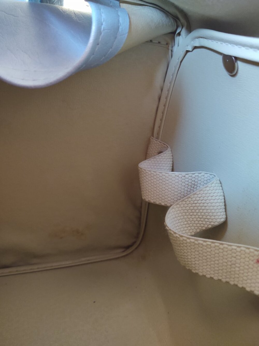 SAMSONITE BOSTON BAG POWDER BLUE FOOTED CARRY ON MAKE UP CASE LEATHER LIKE - Picture 11 of 16